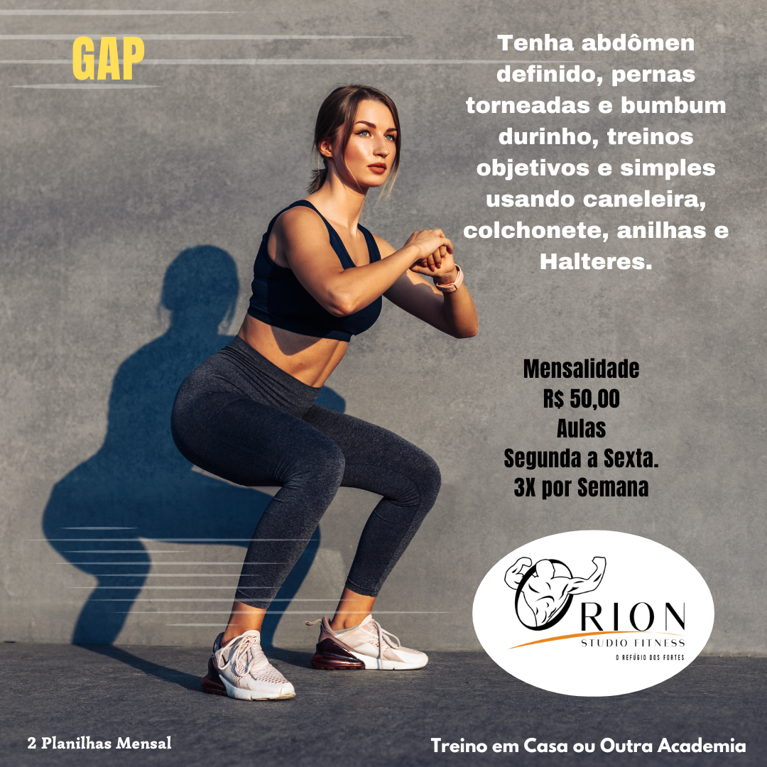 Plano GAP – Orion Studio Fitness